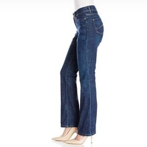 LEE Modern Series Curvy Fit Bootcut Denim Blue Jeans ~ Women's Plus Size 16